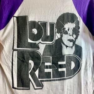 1979 LOU REED Roxy Velvet Underground single stitch raglan baseball tee shirt S